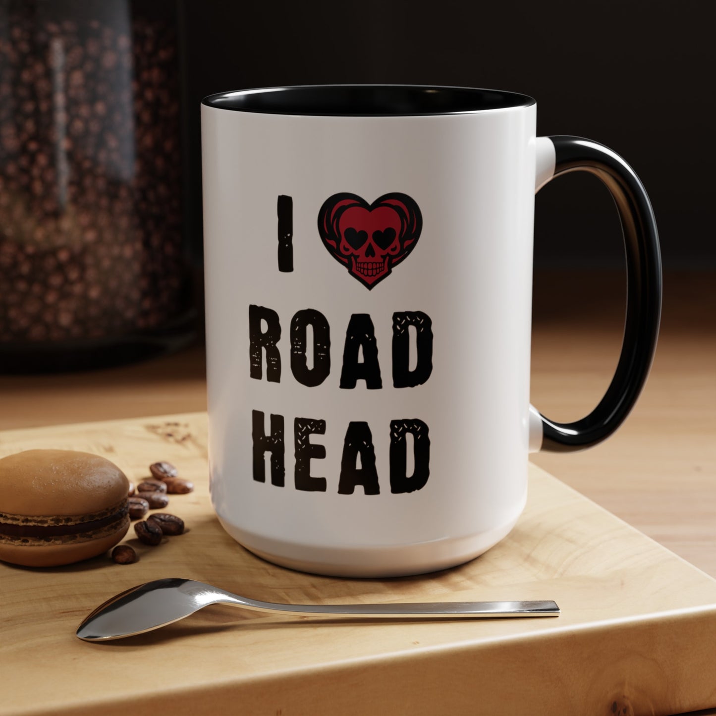 I Heart Road Head Ceramic Mug, 11 oz or 15 oz